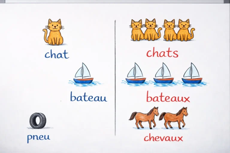 Le pluriel des noms chats, chevaux