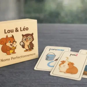 Jeu de cartes Lou & Léo – Noms Perfectionnement
