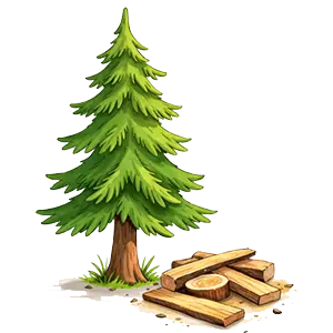 carte qui raconte le mot bois pour les jeu
