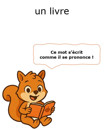 orthographe du nom livre