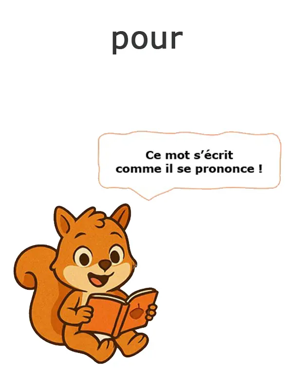 pour s'écrit comme il se prononce