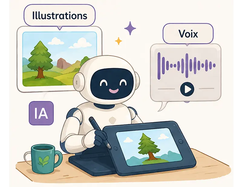 Nos contenus sont créés par l'intelligence artificielle