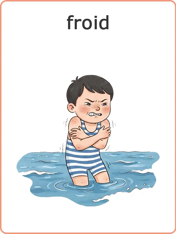 un enfant qui a froid