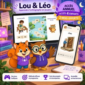 Abonnement annuel 4 enfants – Lou & Léo